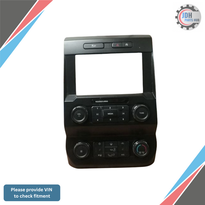 2019–2020 Ford F150 Radio Control Panel AC Heater Controls ID KL3T-18E243-CD<wbr/>C — view 1