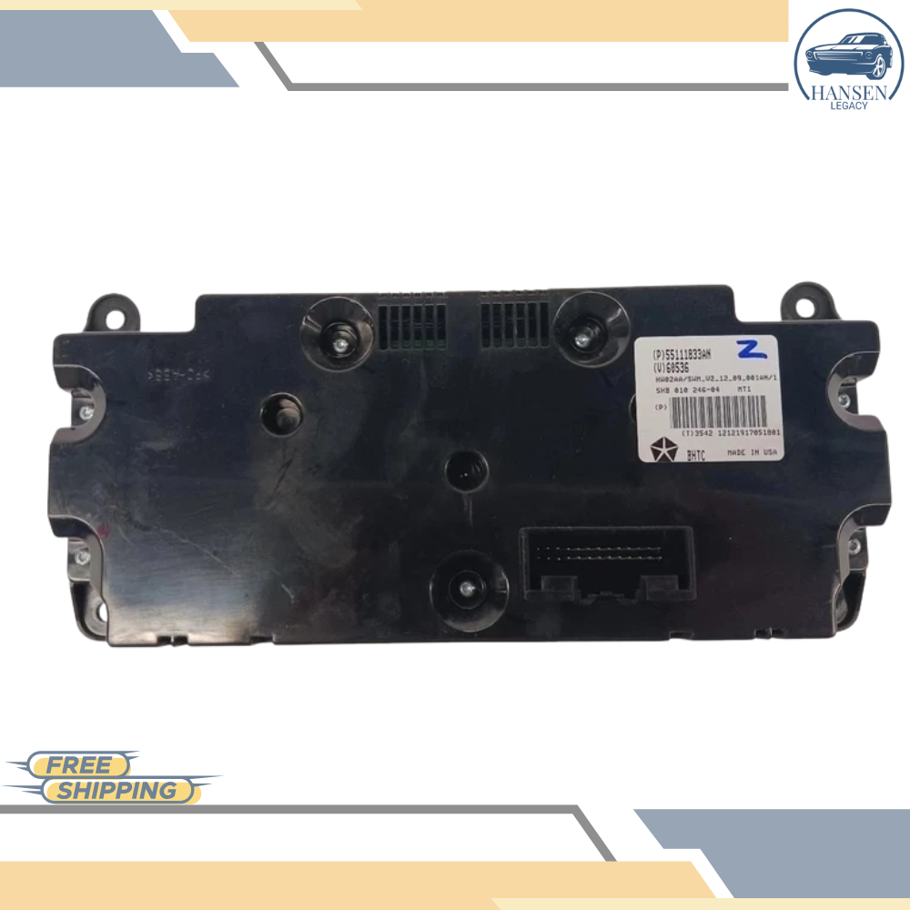 2011–2013 Jeep Grand Cherokee Manual Climate AC Heater Temperature Control OEM — view 3