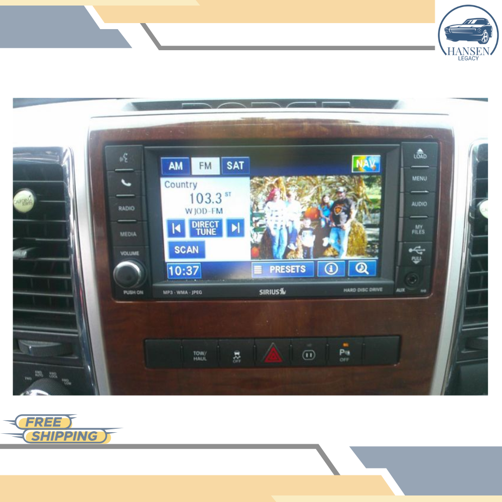 2011 Dodge Truck Ram 1500 AM FM Radio Receiver with Navigation with Display Screen OEM — view 4