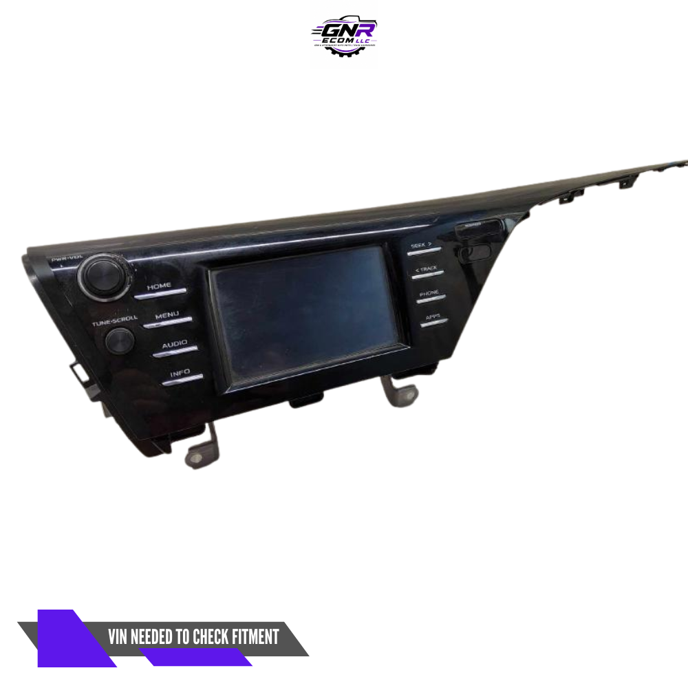 2018–2019 Toyota Camry Radio Receiver Display Screen OEM — view 1