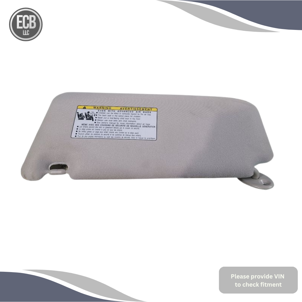2010–2016 Toyota Venza Passenger RH Sun Visor OEM — view 2