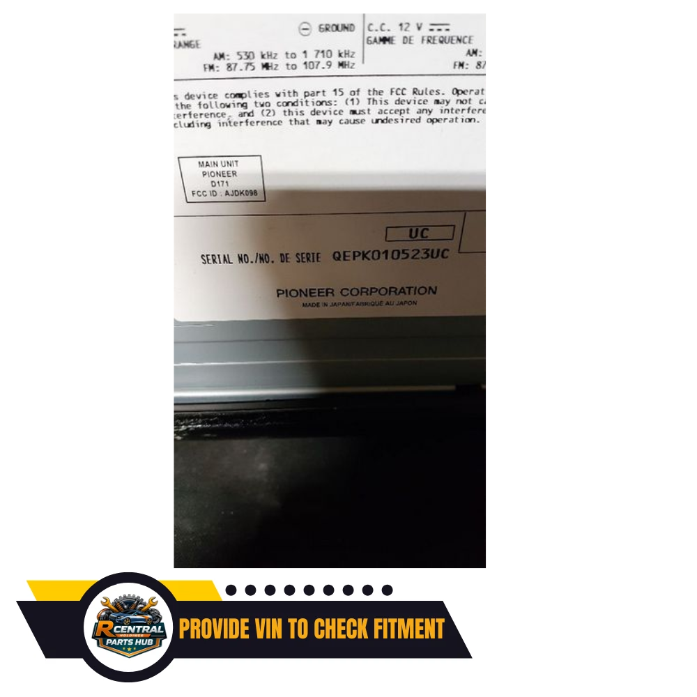 2018–2019 Toyota Camry Radio Receiver Display Screen OEM — view 4