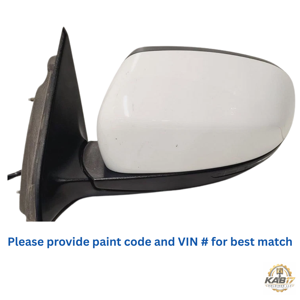 2014–2021 Jeep Cherokee Left Driver Side View Door Mirror White OEM — view 1