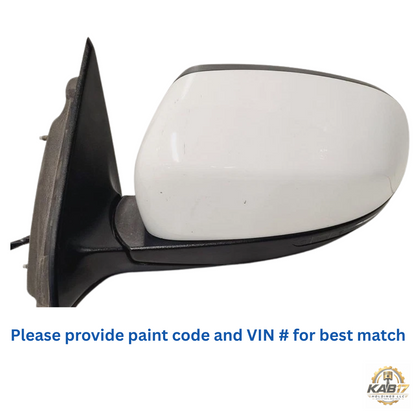 2014–2021 Jeep Cherokee Left Driver Side View Door Mirror White OEM — view 1