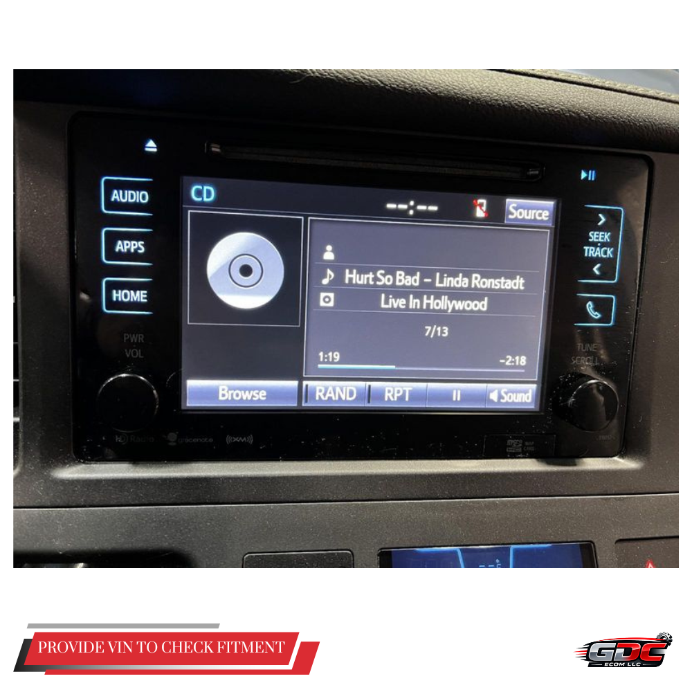 2016–2017 Toyota Sienna Radio Navigation Display & Receiver Face ID 510157 OEM — view 1