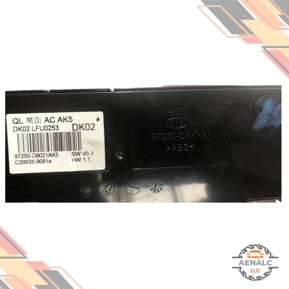 2017–2019 Kia Sportage Manual A/C AC Heater Temperature Control OEM — view 2