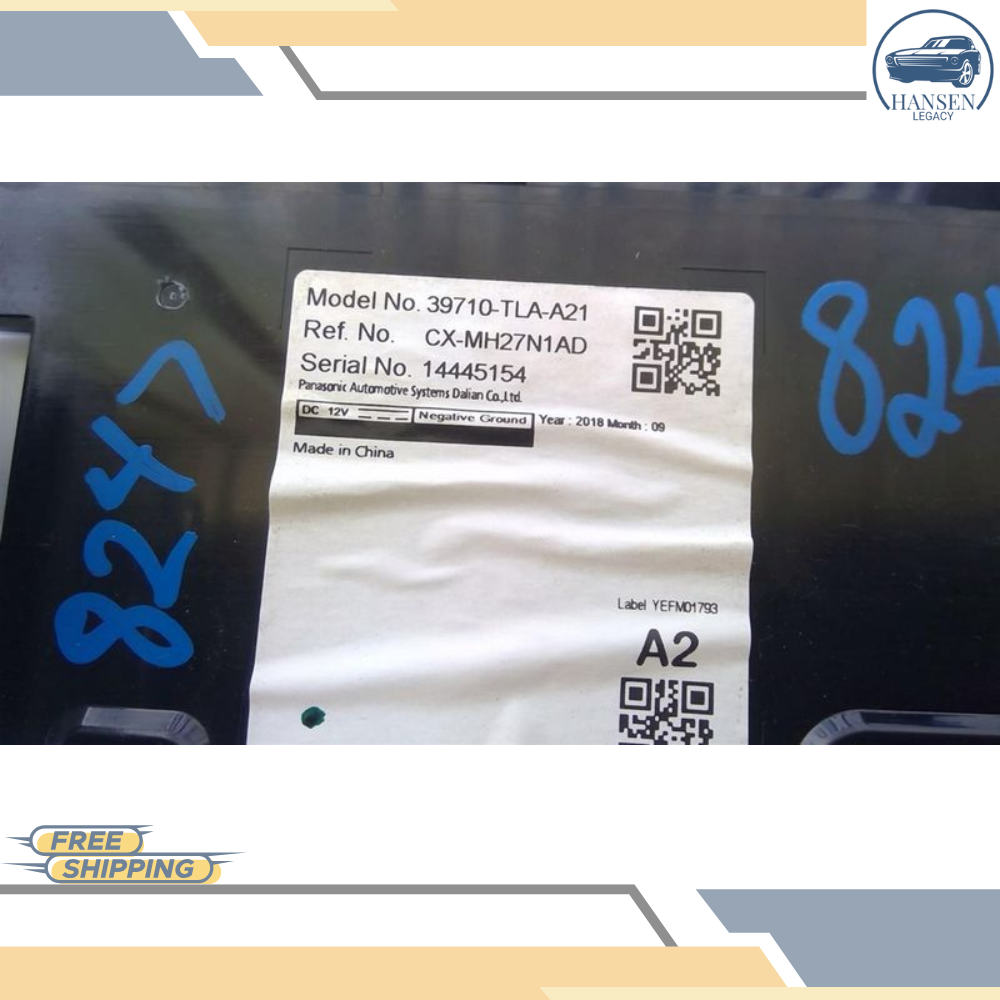 2018–2022 Honda CRV AM FM Radio Display Screen 7.0 Inch OEM — view 4