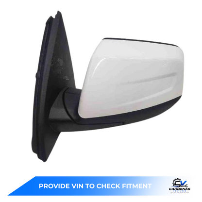 2017–2019 GMC Acadia Left Driver Side View Door Mirror Power Option DR5 White — view 2