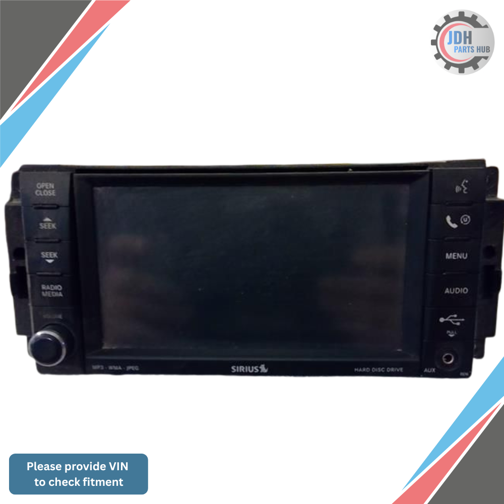2009 Dodge Caravan Radio AM FM HDD DVD Player Receiver with Satellite Radio ID REN — view 1