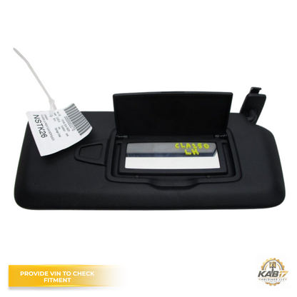 2015–2020 Mercedes-Benz GLA Class LH Driver Sunvisor with Mirror Black OEM — view 2