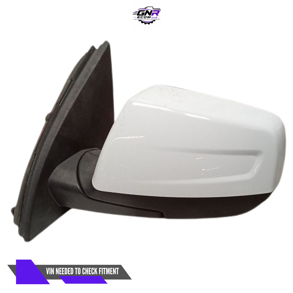 2017–2019 GMC Acadia Left Driver Side View Door Mirror Power Option DR5 White — view 1