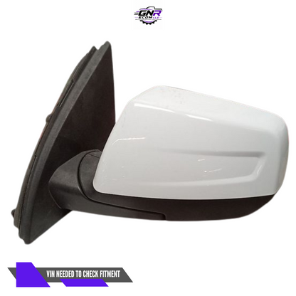 2017–2019 GMC Acadia Left Driver Side View Door Mirror Power Option DR5 White — view 1