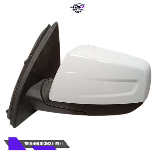 2017–2019 GMC Acadia Left Driver Side View Door Mirror Power Option DR5 White — view 1