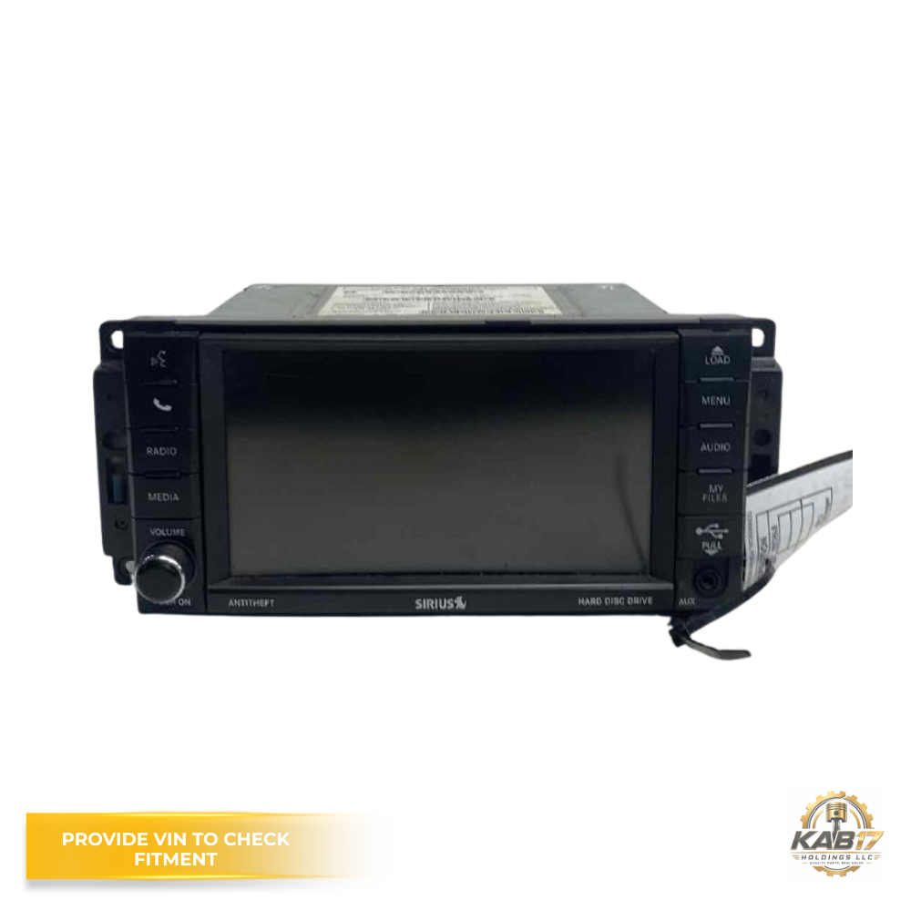 2012 Jeep Liberty AM FM CD AUX DVD Navigation Radio with Satellite OEM — view 1