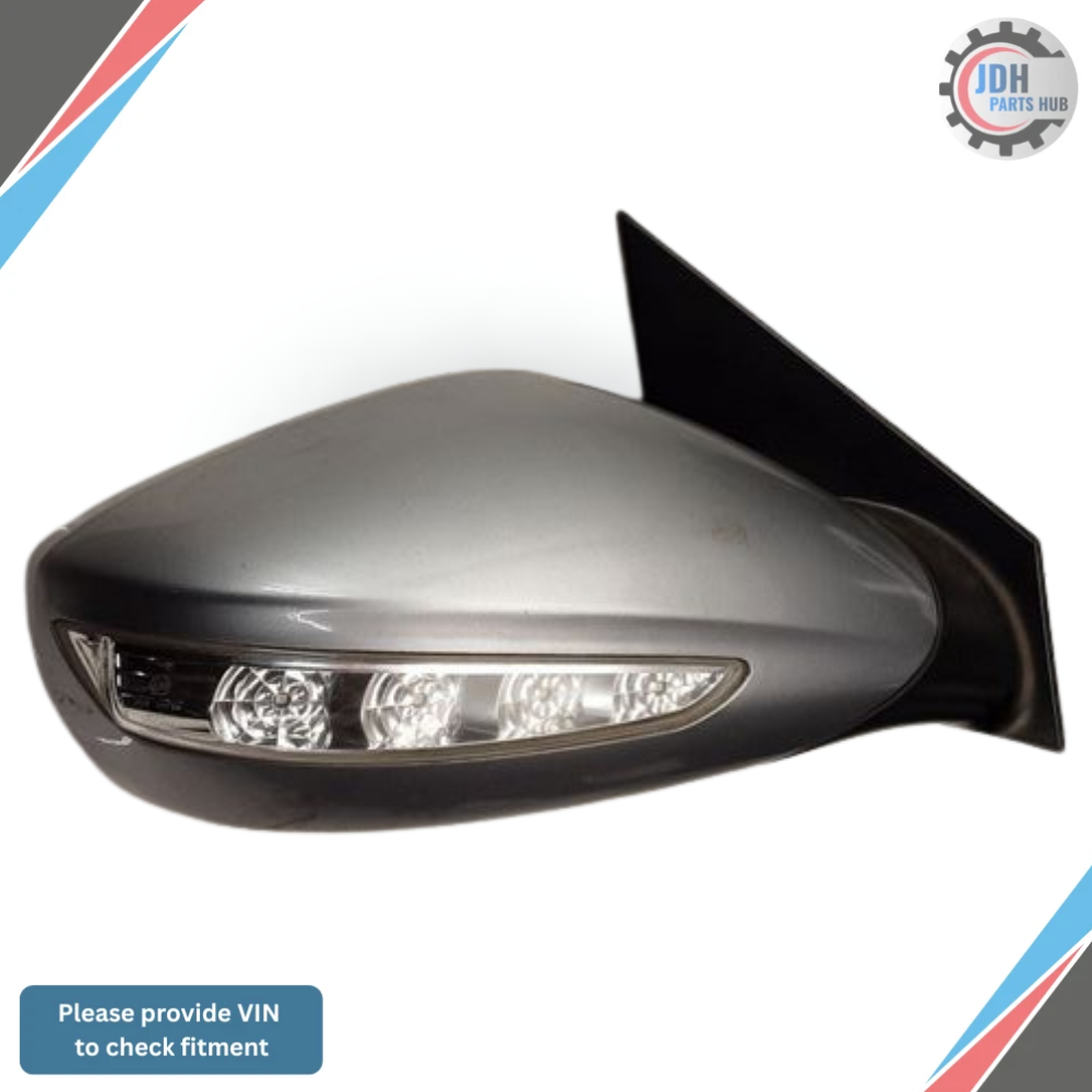 2011–2015 Hyundai Sonata Right Passenger Side View Door Mirror Silver OEM — view 2