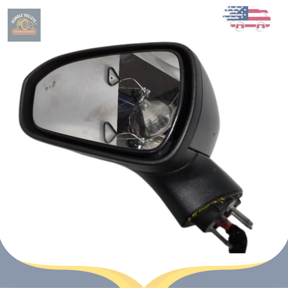 2019–2020 Ford Fusion Left Driver Side View Door Mirror with Blind Spot Black OEM — view 2