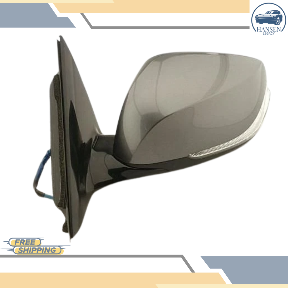 2014–2021 Infiniti Q50 Left Driver Side Door Mirror Heated Gray OEM — view 1
