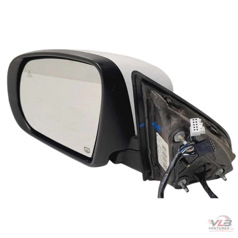 2014–2021 Jeep Cherokee Left Driver Side View Door Mirror White OEM — view 2