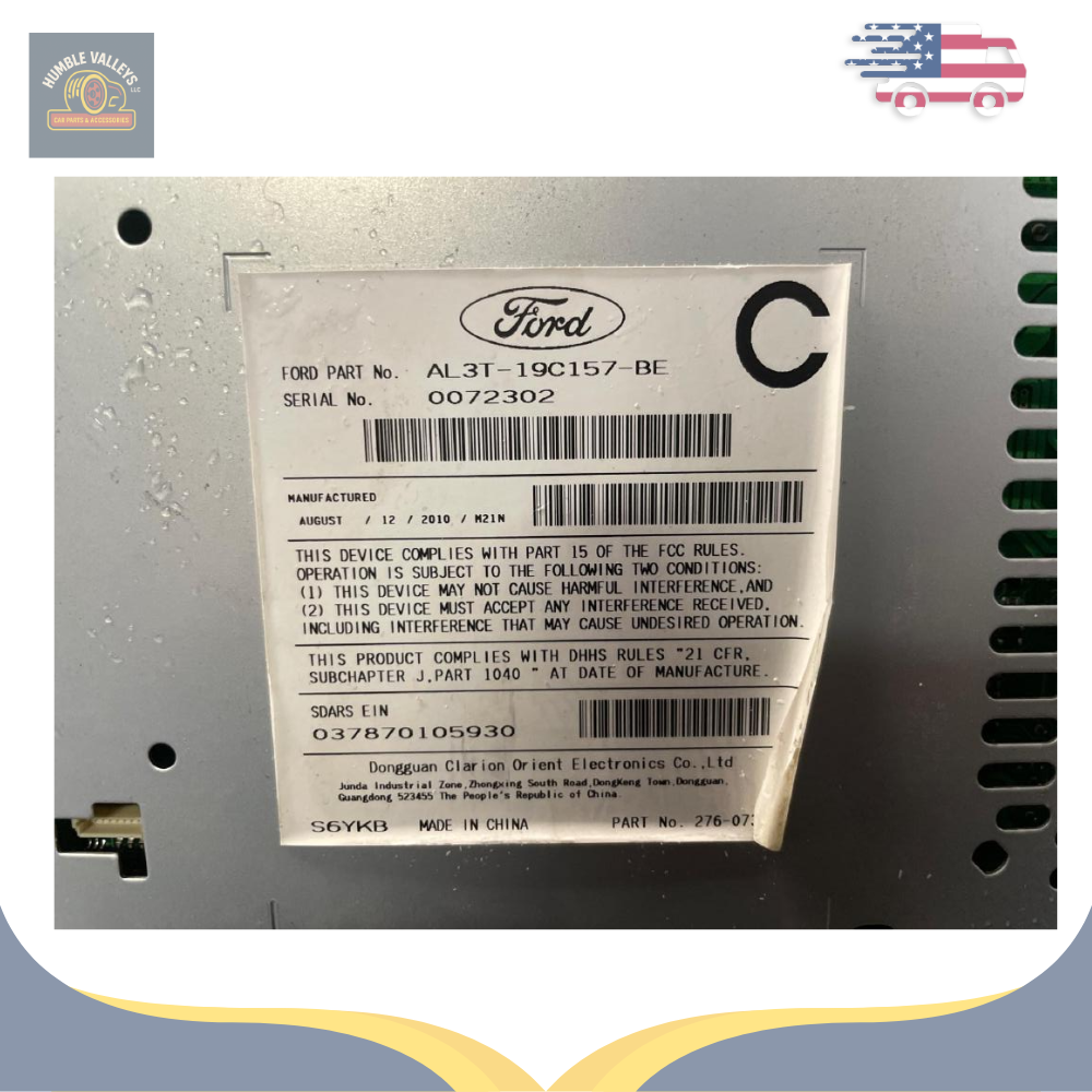2010 FORD F-150 RADIO CD PLAYER RECEIVER WITH SATELLITE OEM 10 — view 3