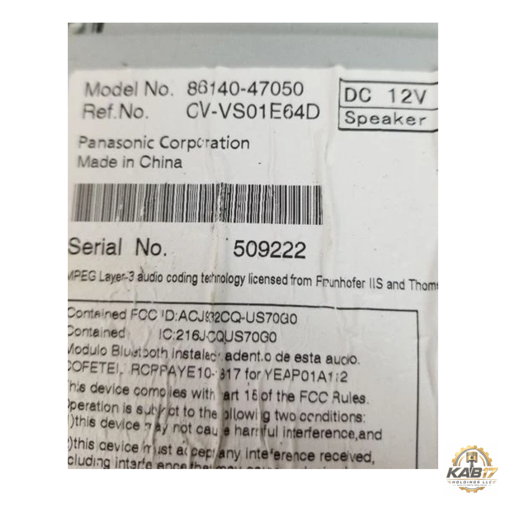 2012–2015 Toyota Prius Radio CD Player Single Disc 57031 OEM 12 13 14 15 — view 3