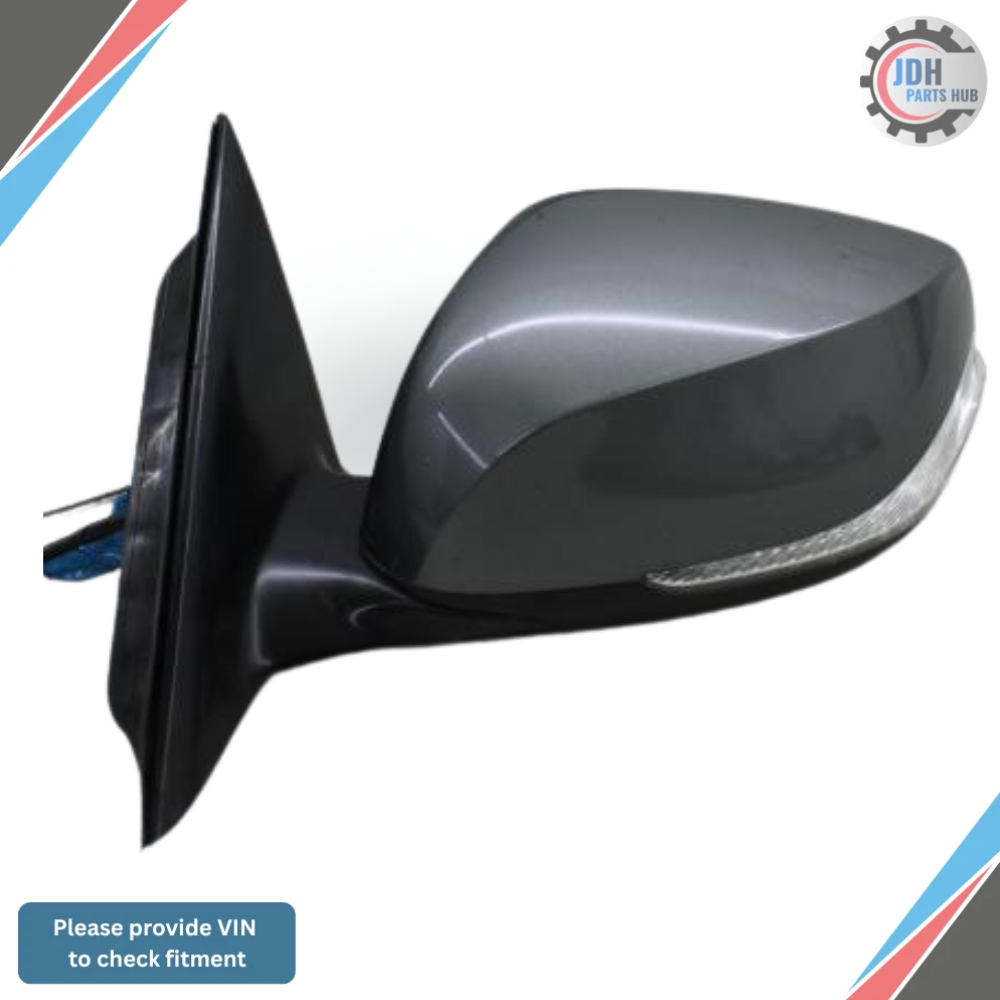 2014–2021 Infiniti Q50 Left Driver Side Door Mirror Heated Gray OEM — view 2