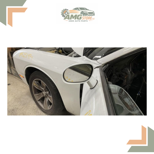 2015–2019 Dodge Challenger Left Driver Side View Mirror Heated White 16 17 18 — view 2
