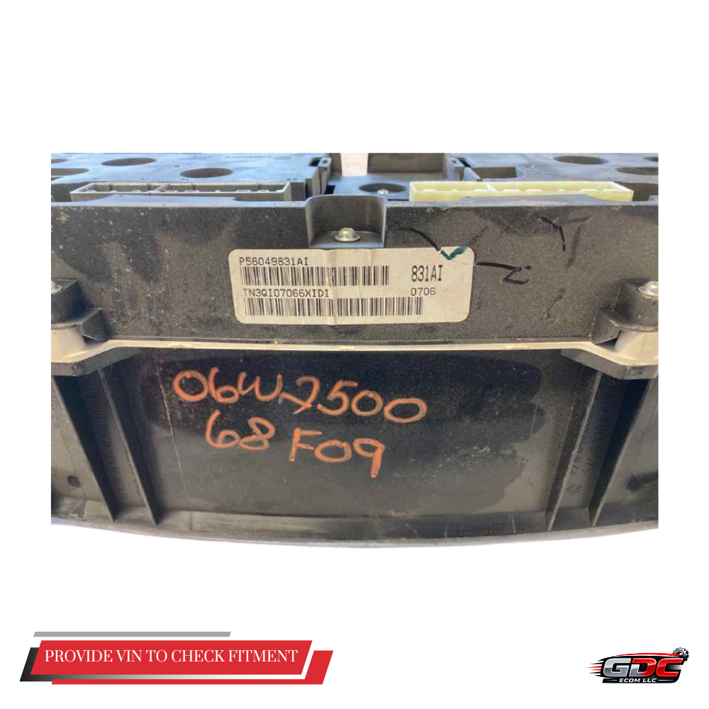 2006 Dodge Ram 1500 MPH Speedometer Speedo Cluster Gauge Power Lock OEM — view 3