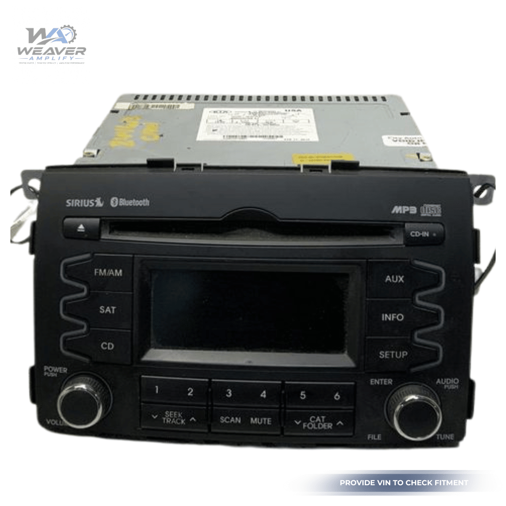 2010–2012 KIA Sorento Radio Receiver CD Player Bluetooth Sirius Satellite OEM — view 1