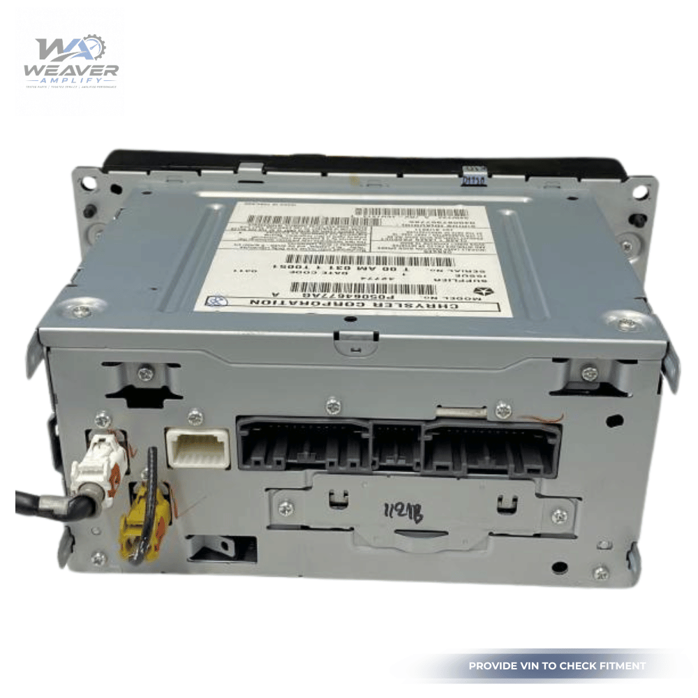 2011–2017 Jeep Patriot Compass AM FM CD DVD Satellite Radio Receiver ID RBZ OEM — view 4