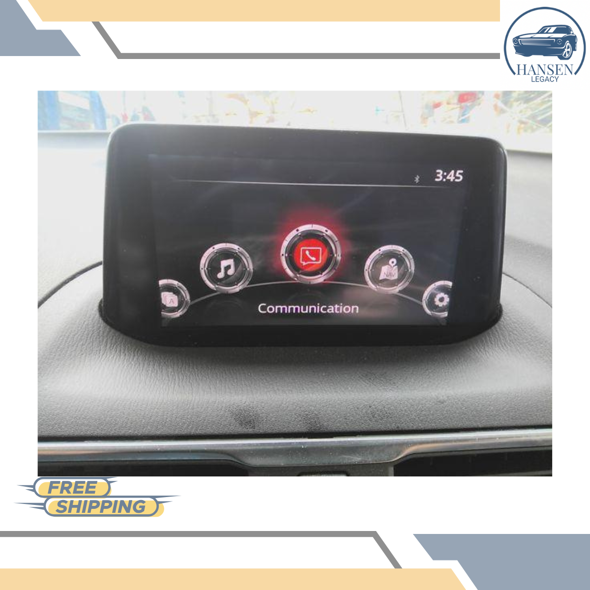 2017–2018 Mazda 3 Radio 7" Display Screen Upper Dash (center) 17 18 — view 1