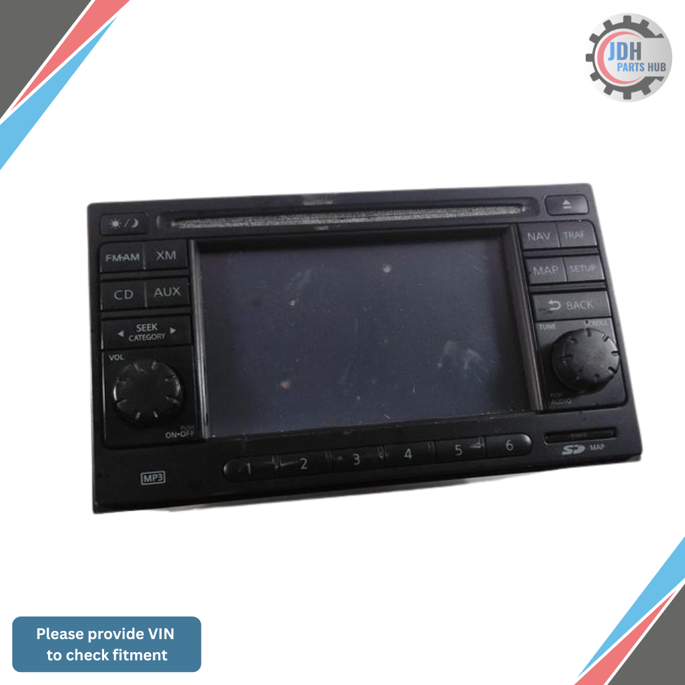 2010–2012 Nissan Sentra AM FM CD Player Radio with Navigation ID 259157W80C OEM — view 1