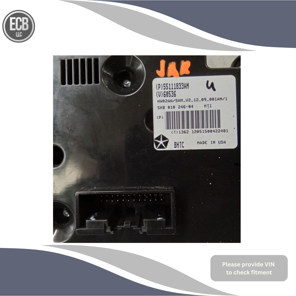 2011–2013 Jeep Grand Cherokee A/C Heater Climate Manual Temperature Control OEM — view 5