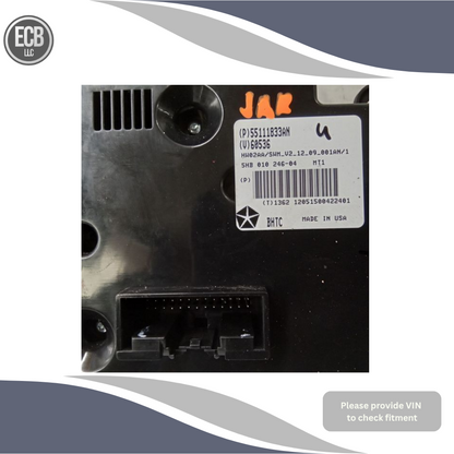 2011–2013 Jeep Grand Cherokee A/C Heater Climate Manual Temperature Control OEM — view 5