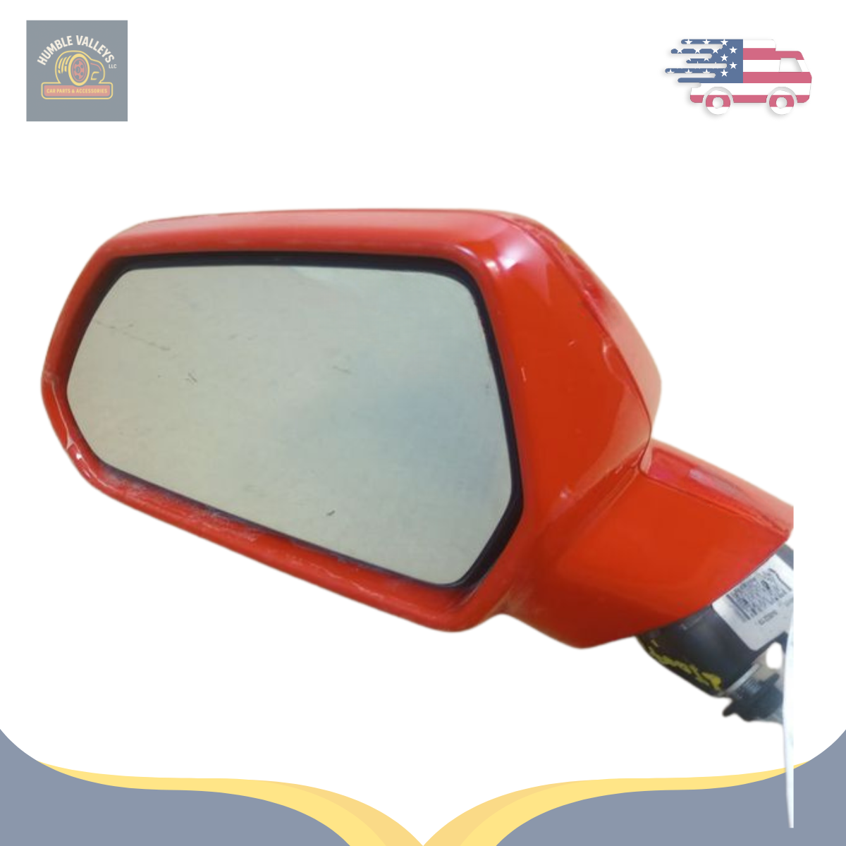 2016–2019 Chevrolet Camaro Left Driver Side View Door Mirror Assembly LH Red — view 3