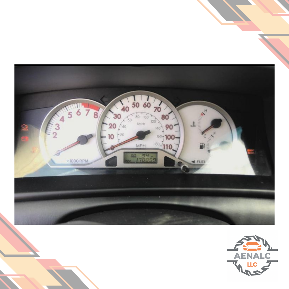 2004–2007 Toyota Corolla MPH Speedometer Speedo Cluster 04 05 06 07 — view 1