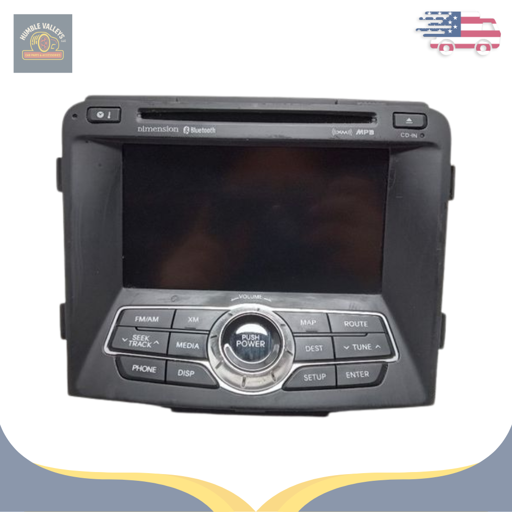 2011 Hyundai Sonata Radio Receiver with GPS Navigation Part # 96560-3Q000 OEM 11 — view 1
