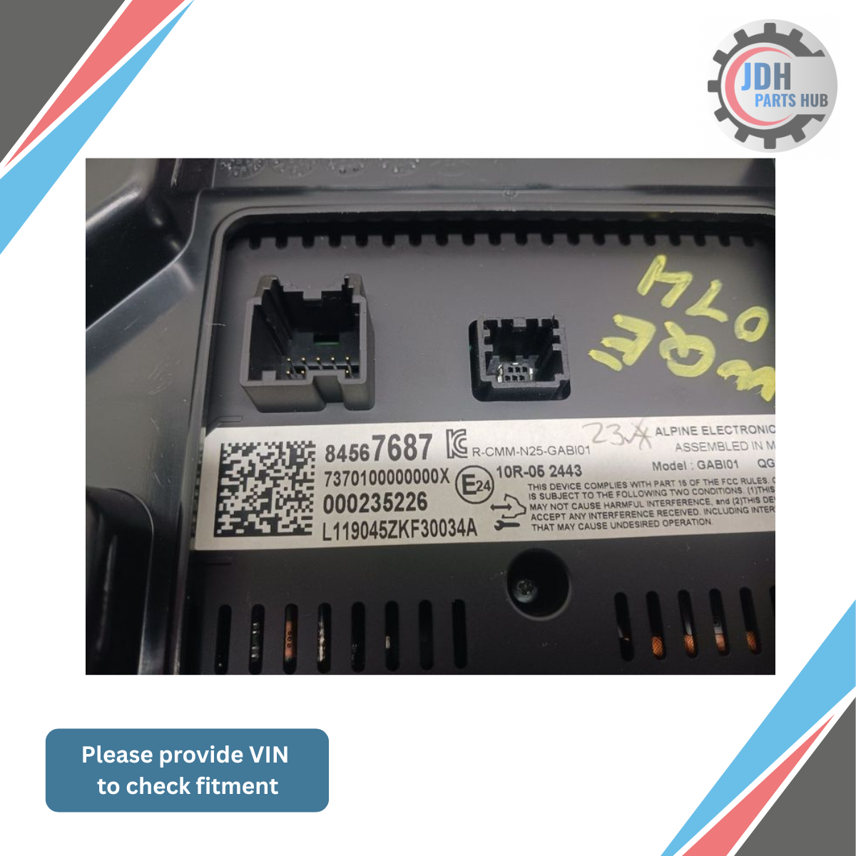 2019–2020 Chevrolet Malibu Control Panel Display Screen OEM — view 3
