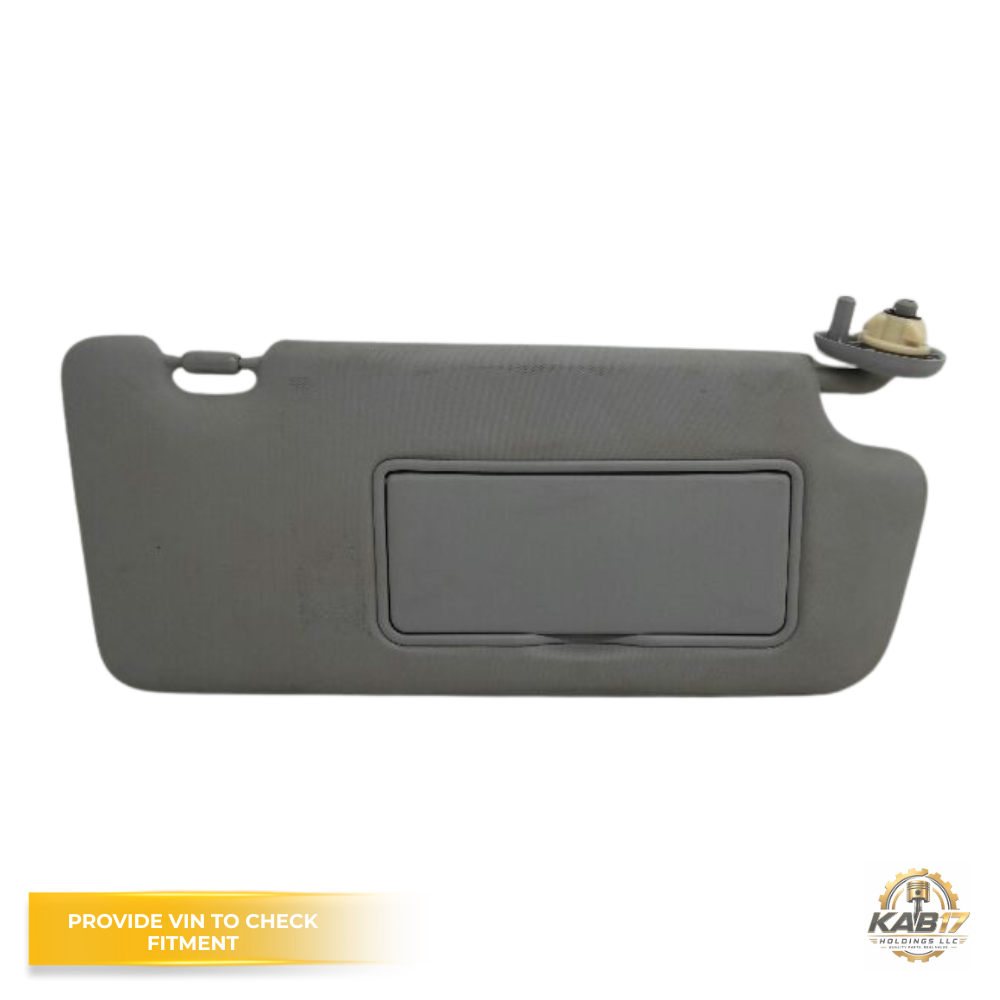 2012–2015 Honda Civic RH Passenger Sunvisor with Mirror Gray OEM — view 1