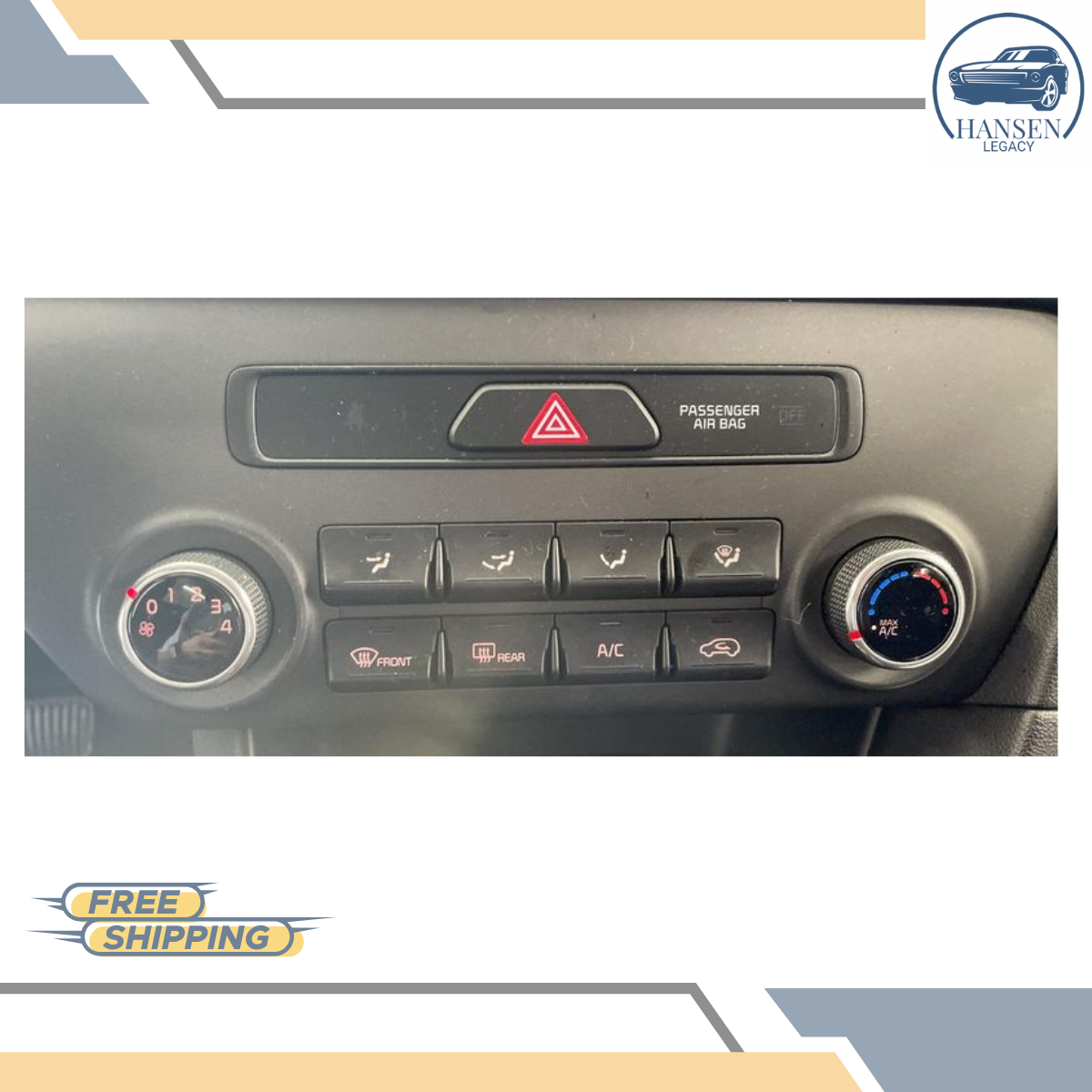 2017–2019 Kia Sportage Manual A/C AC Heater Temperature Control Unit — view 4