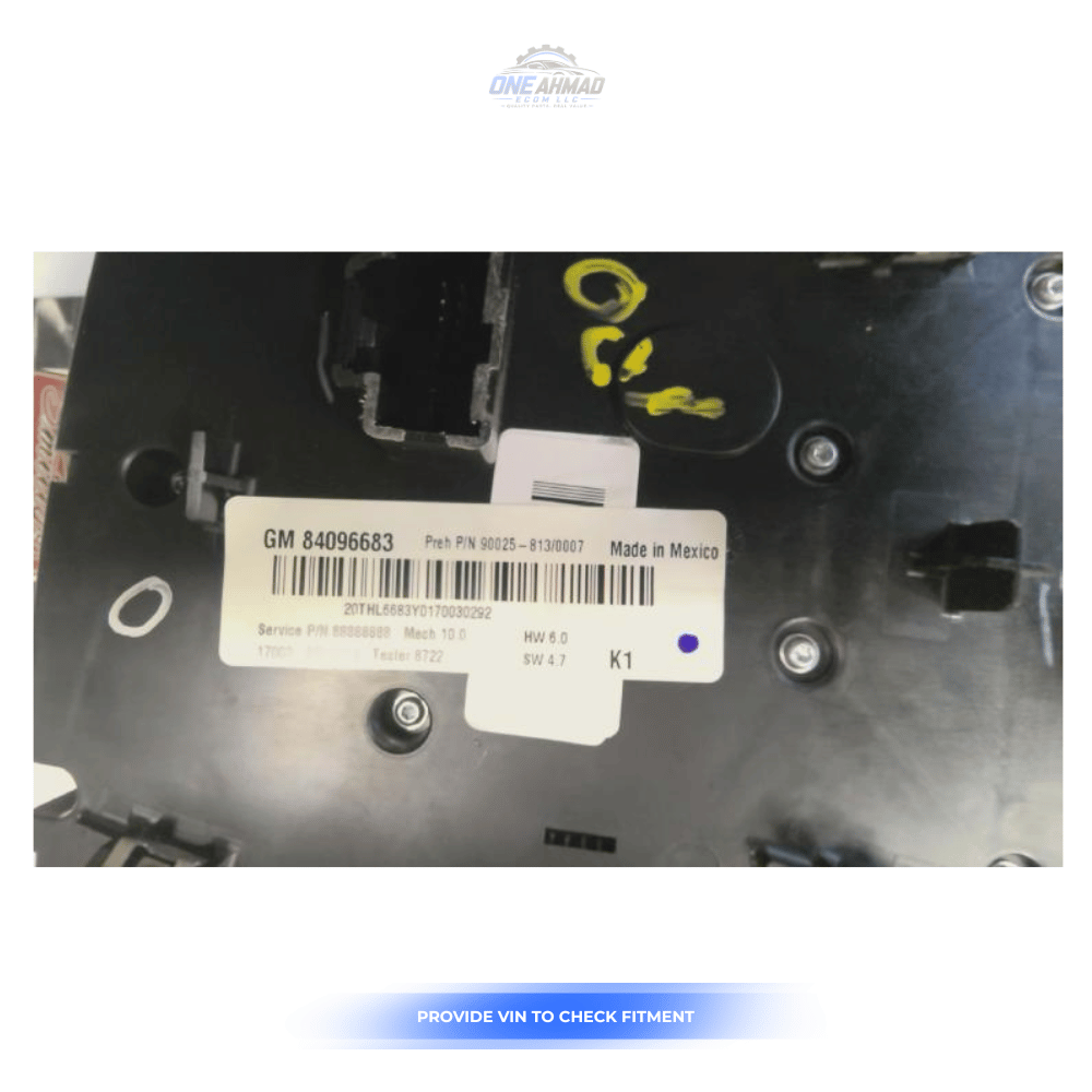 2016–2017 Chevrolet Equinox Radio and Temperature Climate Control Panel OEM — view 3