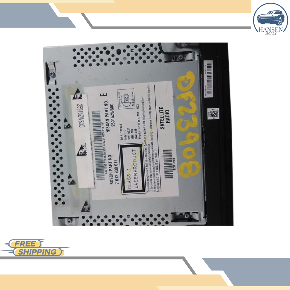 2010–2012 Nissan Sentra AM FM CD Player Radio with Navigation OEM — view 2