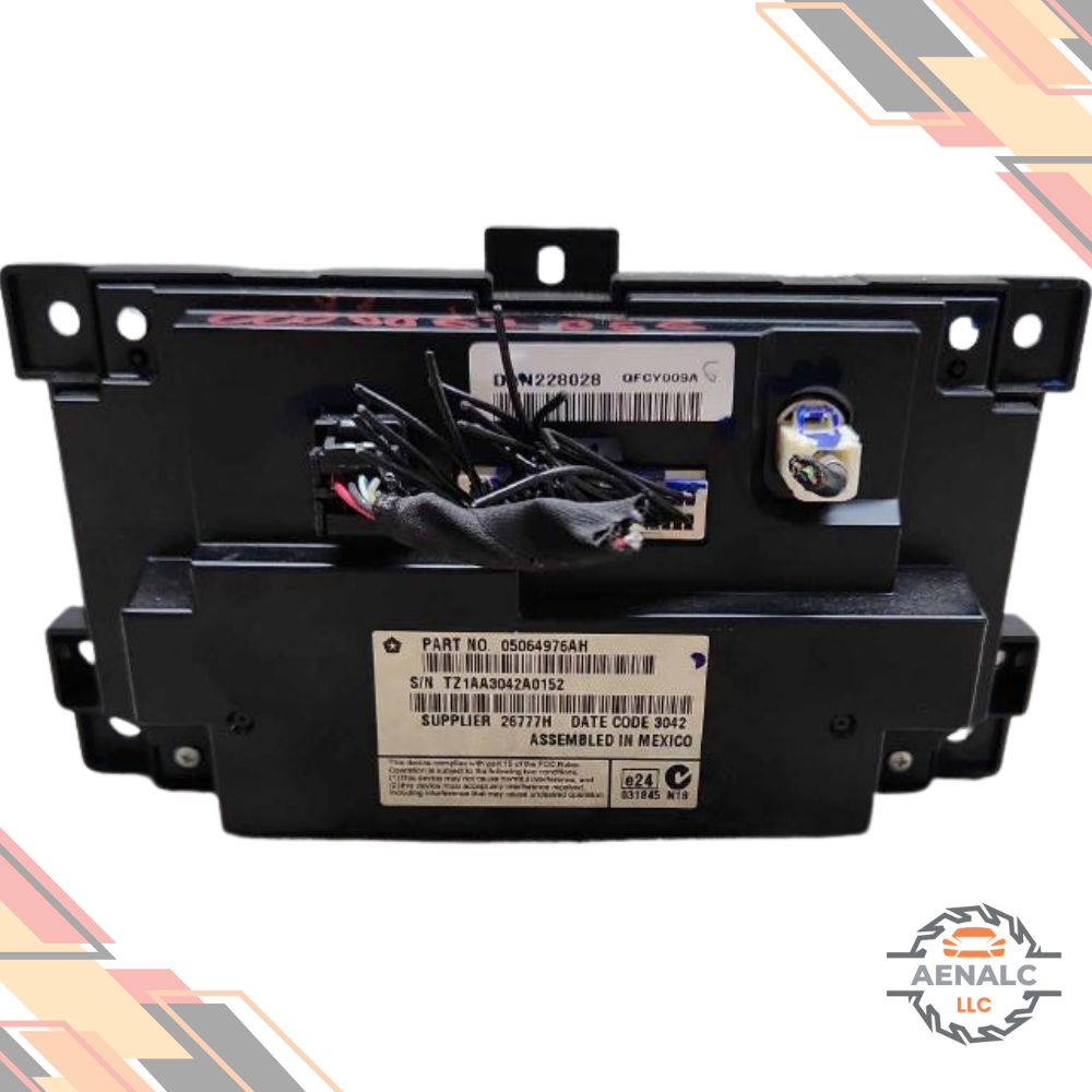 2011–2020 Dodge Journey Radio Climate Info 4.3 Display Screen OEM — view 2