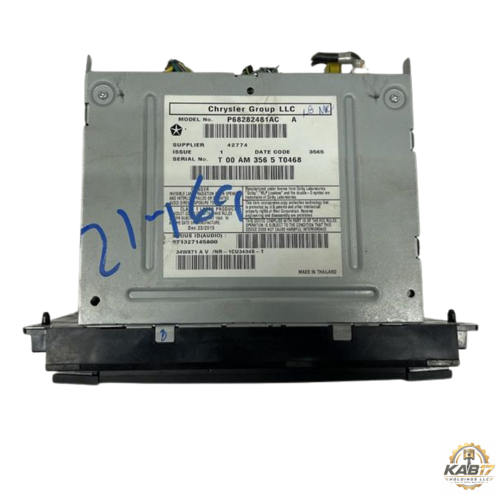 2013–2019 DODGE CARAVAN AM FM CD Navigation Radio Player Display Screen OEM RHB — view 5