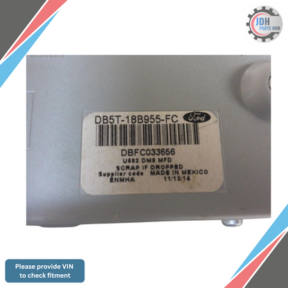 2015–2016 Ford Explorer Info GPS Radio 8" Front Display Screen OEM — view 2