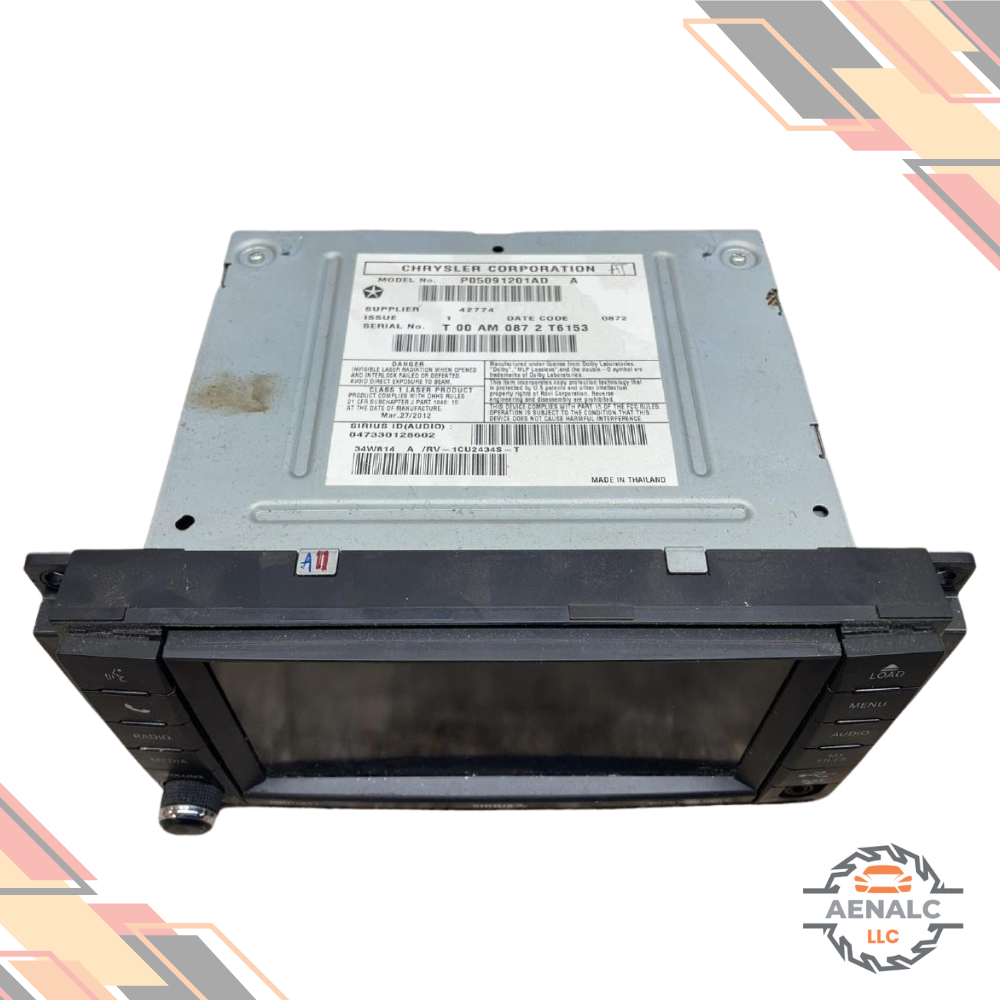 2012–2019 Chrysler Town & Country Radio Multimedia Satellite AM FM CD RBZ OEM — view 2