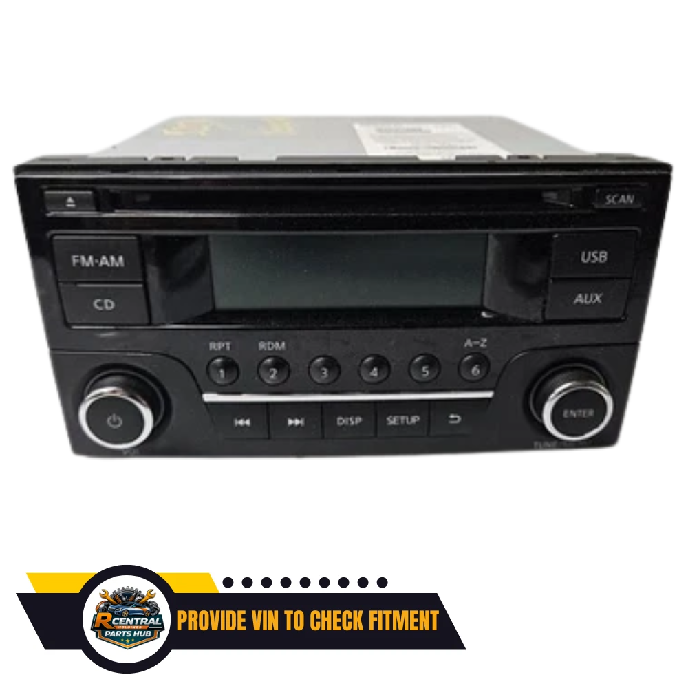 2015–2018 Nissan Versa Radio AM FM CD Player Receiver without Navigation Factory OEM — view 1