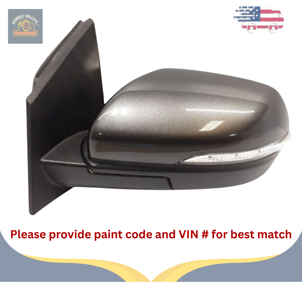 2019–2024 Ford Edge Left Driver Side View Door Mirror with Turn Signal Gray OEM LH — view 1