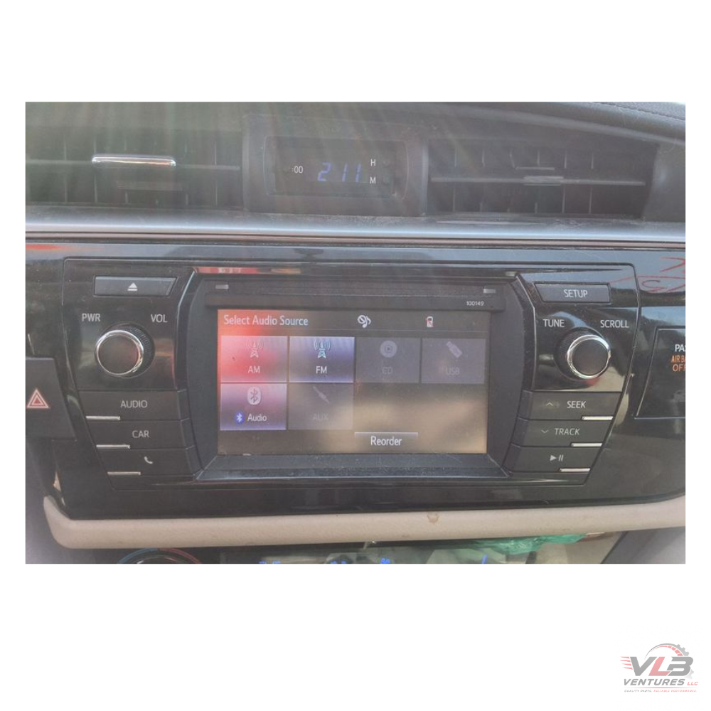 2014–2016 Toyota Corolla Radio Touchscreen Display CD ID 100149 OEM — view 4