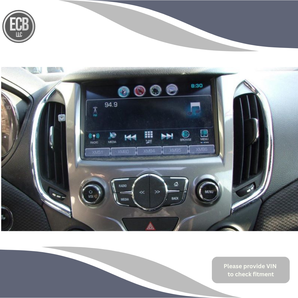 2016–2017 Chevrolet Cruze Radio Receiver 8" Display Option UQA OEM — view 3