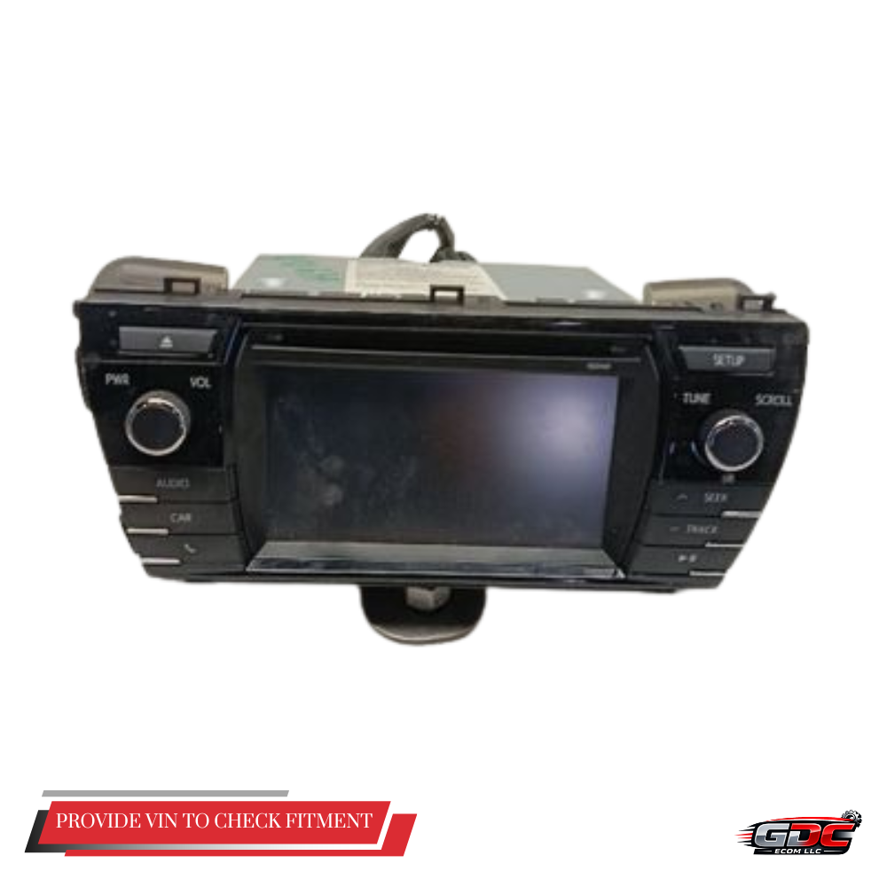 2014–2016 Toyota Corolla Touchscreen Display & Receiver OEM 86140-02050 — view 1
